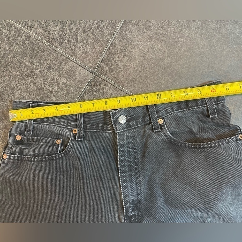 Levi’s 550 classic straight leg denim men’s jeans black 34 waist zipper fly - Picture 8 of 15